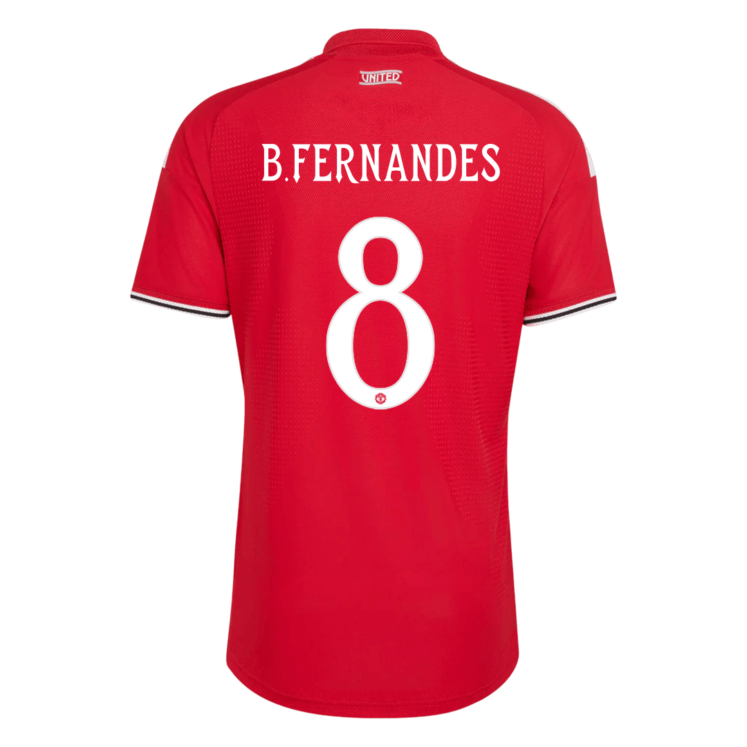 Manchester United Home Soccer Jersey 2026/27 – B. FERNANDES #8 – UCL (Player Version)