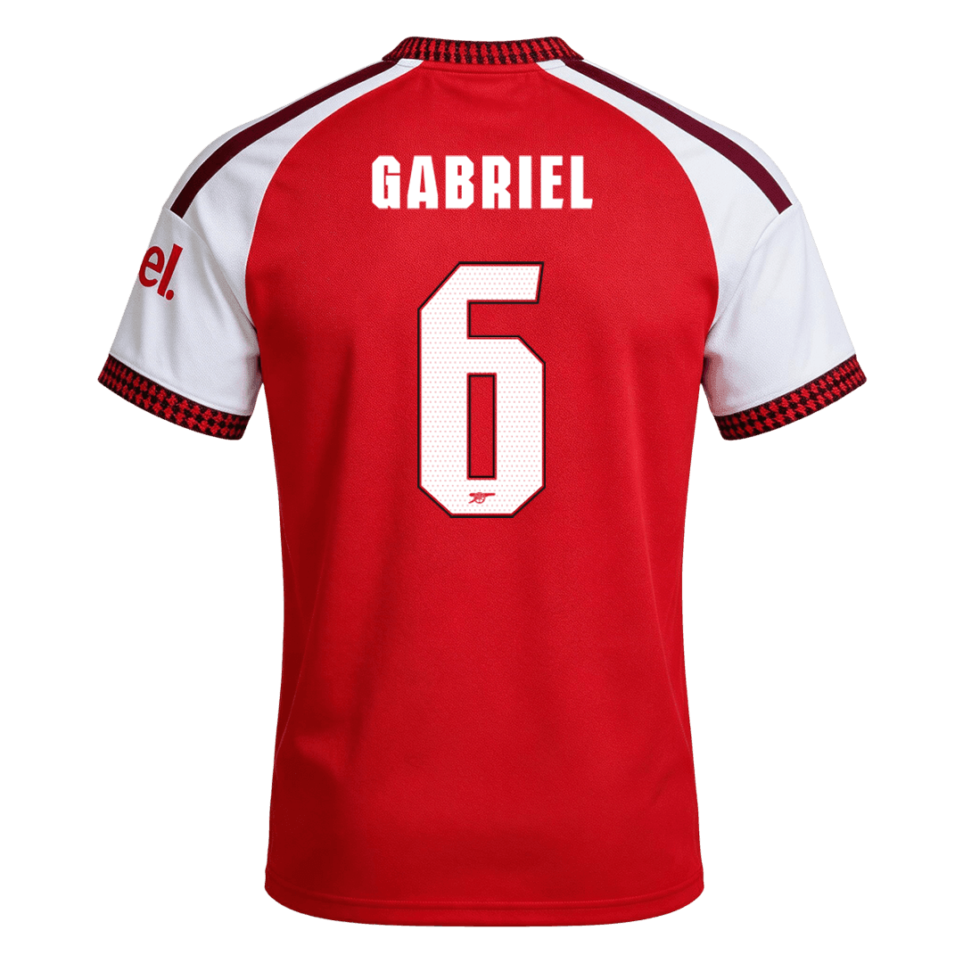 Arsenal Home Soccer Jersey 2026/27 – GABRIEL #6 – UCL