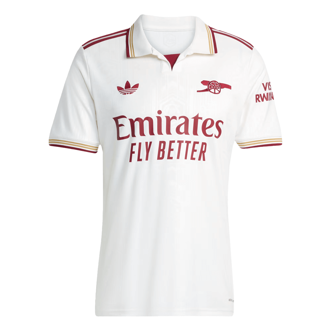HAVERTZ #29 Arsenal Mens Third Away Soccer Jersey 2025/26 White