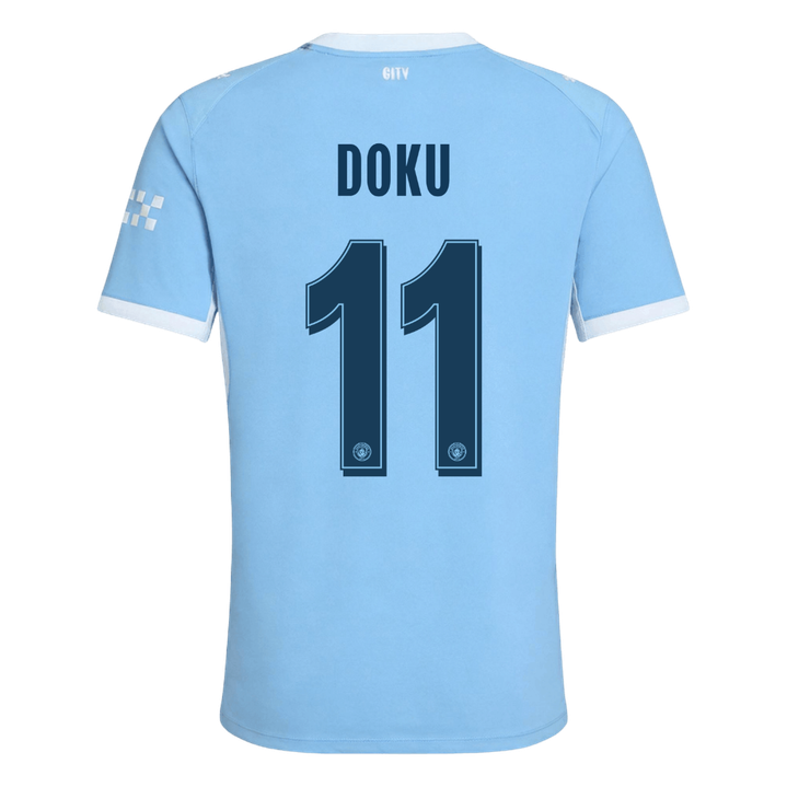 Manchester City Home Soccer Jersey 2026/27 – DOKU #11 – UCL (Player Version)