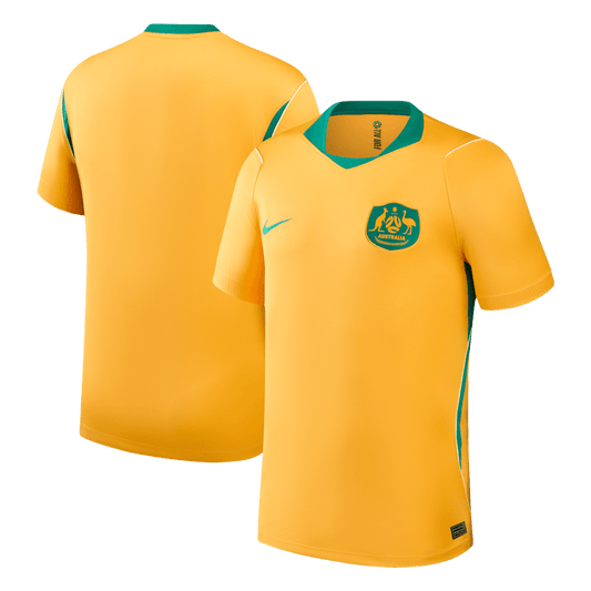 Australia Mens Home Soccer Jersey World Cup 2026 Yellow