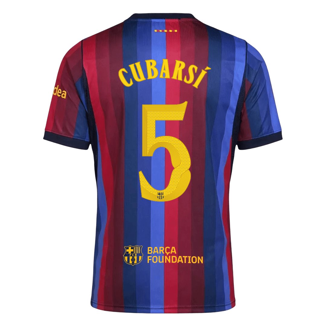 Barcelona Home Soccer Jersey 2026/27 – CUBARSÍ #5 – UCL
