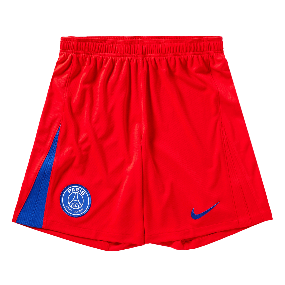 PSG Mens Third Away Soccer Shorts 2025/26 Red