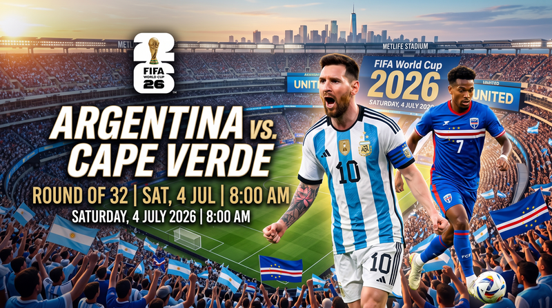 Argentina vs Cabo Verde: Can Messi Lead Argentina Into the FIFA World Cup 2026 Round of 16?