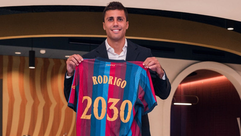 Barcelona officially signed Spanish international midfielder Rodri for over £65 million on a deal through 2030.
