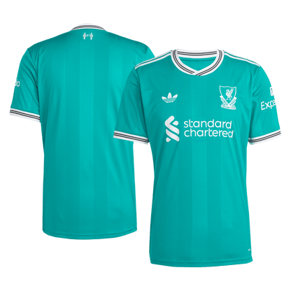 Liverpool Mens Third Away Soccer Kit 2025/26 Green