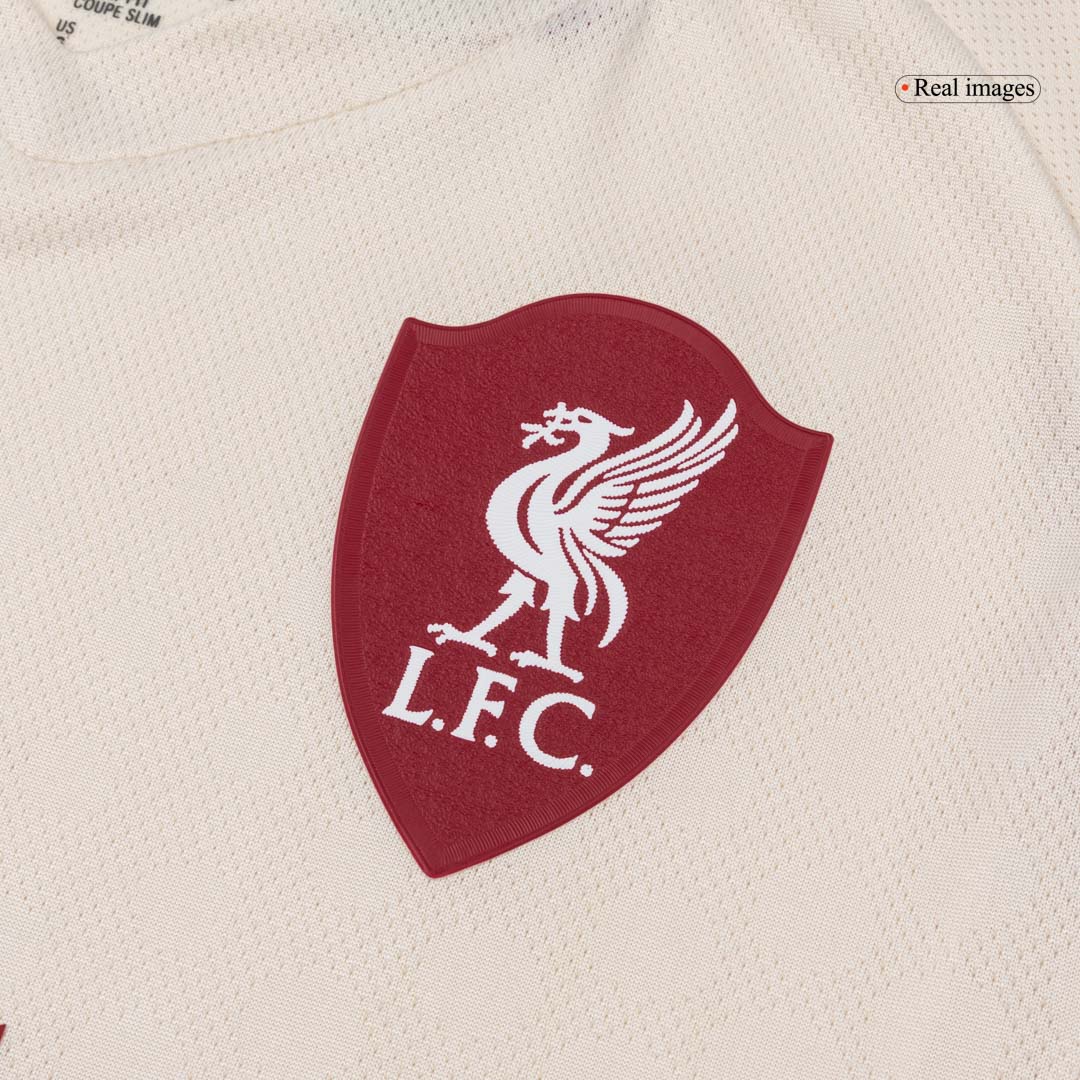 Liverpool Mens Away Soccer Jersey 2025/26 White - Player Version