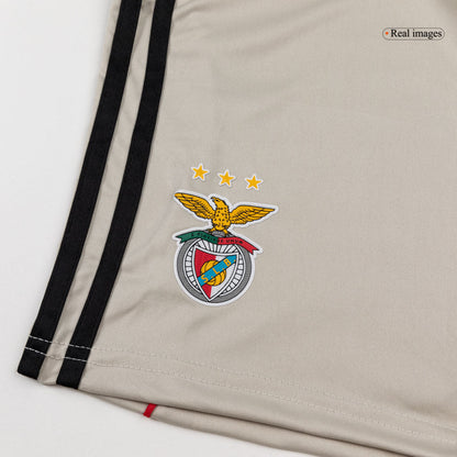 Benfica Kids Away Soccer Kit 2025/26 Beige