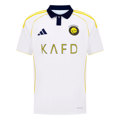 RONALDO #7 Al Nassr Mens Third Away Soccer Jersey 2025/26 White
