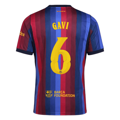 Barcelona Home Soccer Jersey 2026/27 – GAVI #6 – UCL