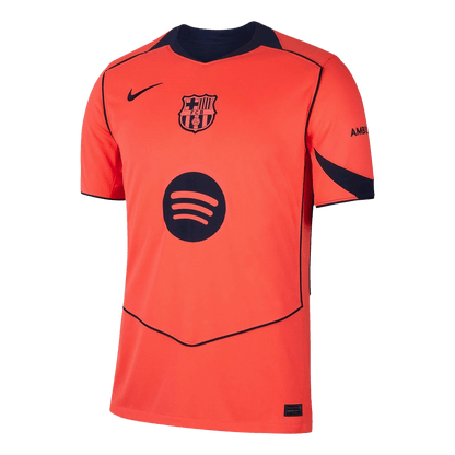 Barcelona Mens Third Away Soccer Jersey 2025/26 Orange