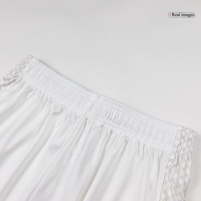 Napoli Mens Away Soccer Shorts 2025/26 White