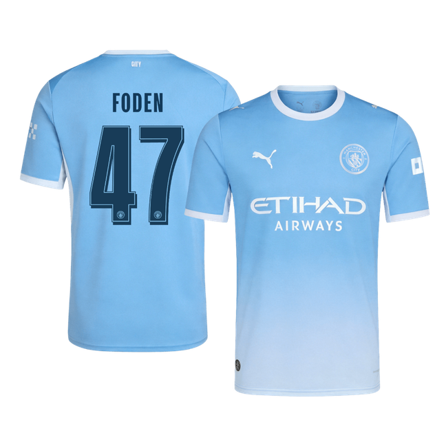 Manchester City Home Soccer Jersey 2026/27 – FODEN #47 – UCL