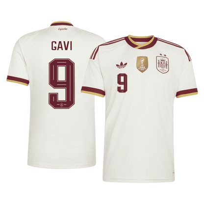 [Champion Edition] Spain Away Soccer Jersey World Cup 2026 – GAVI #9