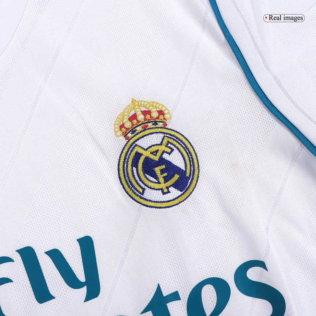 Retro Real Madrid Mens Home Soccer Jersey 2017/18 White
