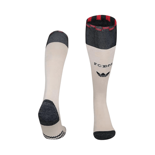 Bayern Munich Kids Soccer Socks 2025/26 Beige [PREMIUM]