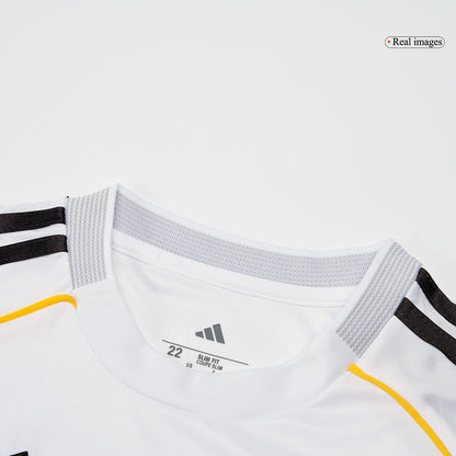 Real Madrid Mens Home Long Sleeve Soccer Jersey 2025/26 White
