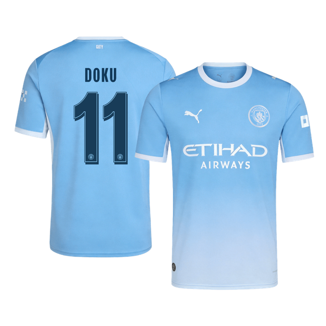 Manchester City Home Soccer Jersey 2026/27 – DOKU #11 – UCL