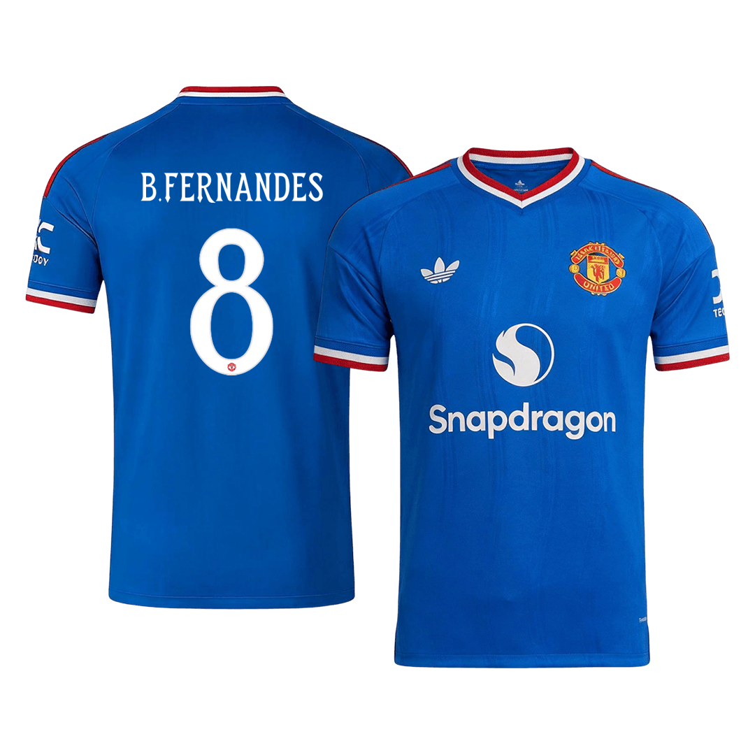 Manchester United Away Soccer Jersey 2026/27 – B. FERNANDES #8 – UCL