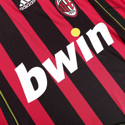 Retro AC Milan Mens Home Soccer Jersey 2006/07 Red&Black