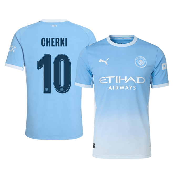 Manchester City Home Soccer Jersey 2026/27 – CHERKI #10 – UCL (Player Version)