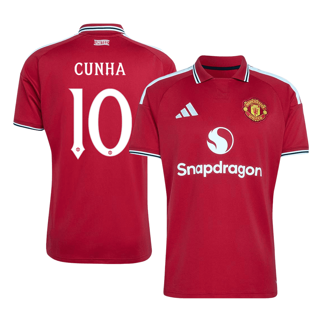 Manchester United Home Soccer Jersey 2026/27 – CUNHA #10 – UCL