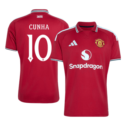 Manchester United Home Soccer Jersey 2026/27 – CUNHA #10 – UCL