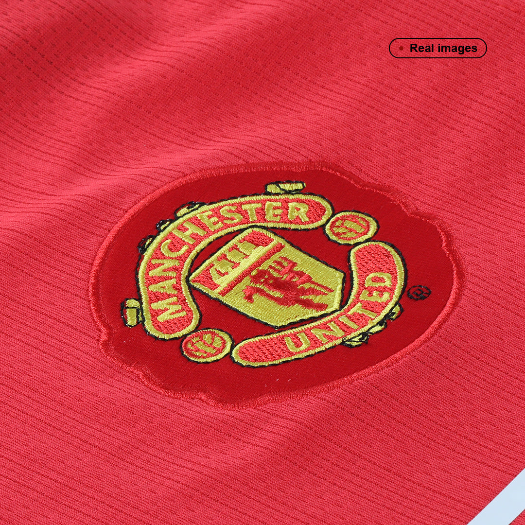 Retro RONALDO #7 Manchester United Mens Home Soccer Jersey 2007/08 Red