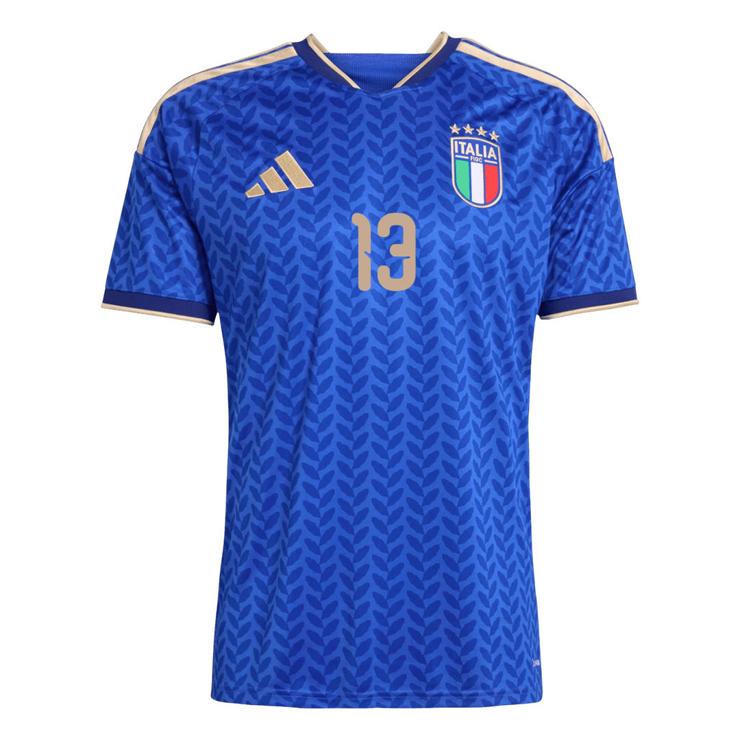 DARMIAN #13 Italy Mens Home Soccer Jersey World Cup 2026 Blue [PREMIUM]