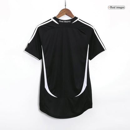 Retro Real Madrid Mens Away Soccer Jersey 2006/07 Black
