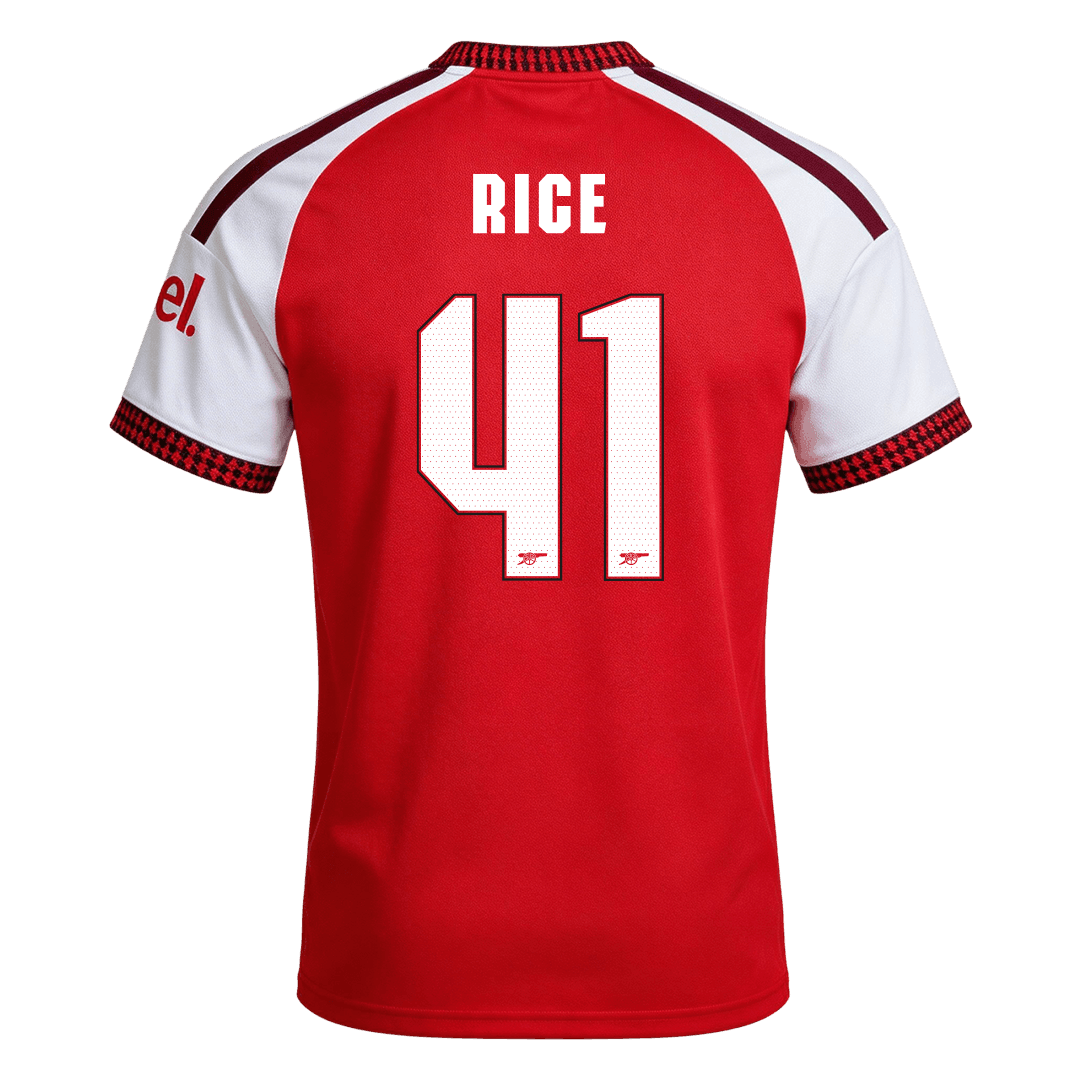 Arsenal Home Soccer Jersey 2026/27 – RICE #41 – UCL