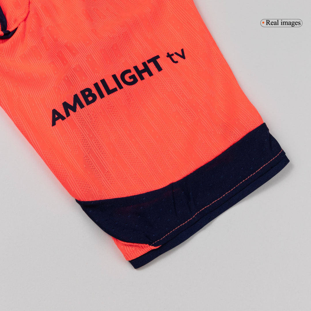 ROONY #28 Barcelona Mens Third Away Soccer Jersey 2025/26 Orange - Player Version