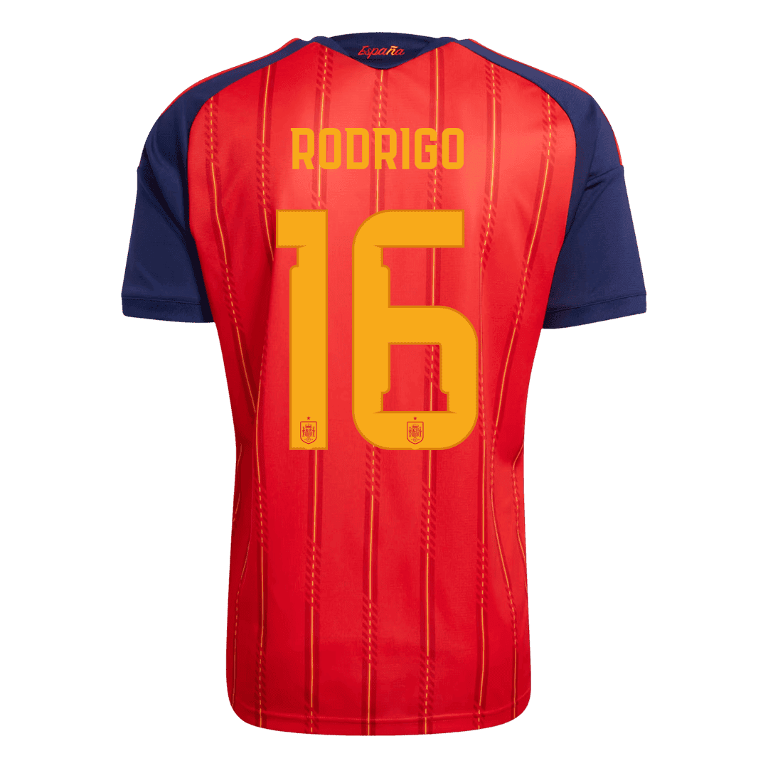 [Champion Edition] Spain Home Soccer Jersey World Cup 2026 – RODRIGO #16
