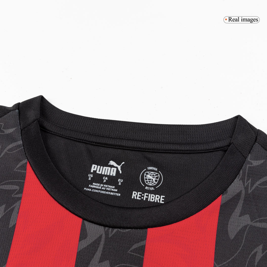 GIMENEZ #7 AC Milan Mens Home Soccer Jersey 2025/26 Red&Black [PREMIUM]