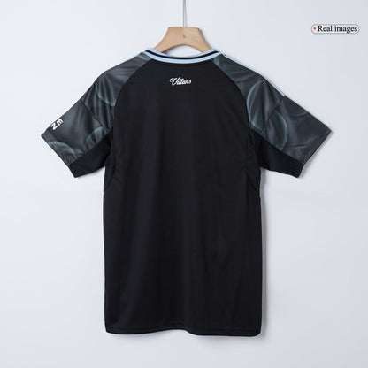 Aston Villa Mens Away Soccer Jersey 2025/26 Black