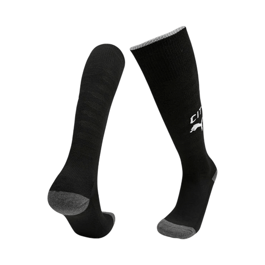 Manchester City Mens Away Soccer Socks 2025/26 Black [PREMIUM]