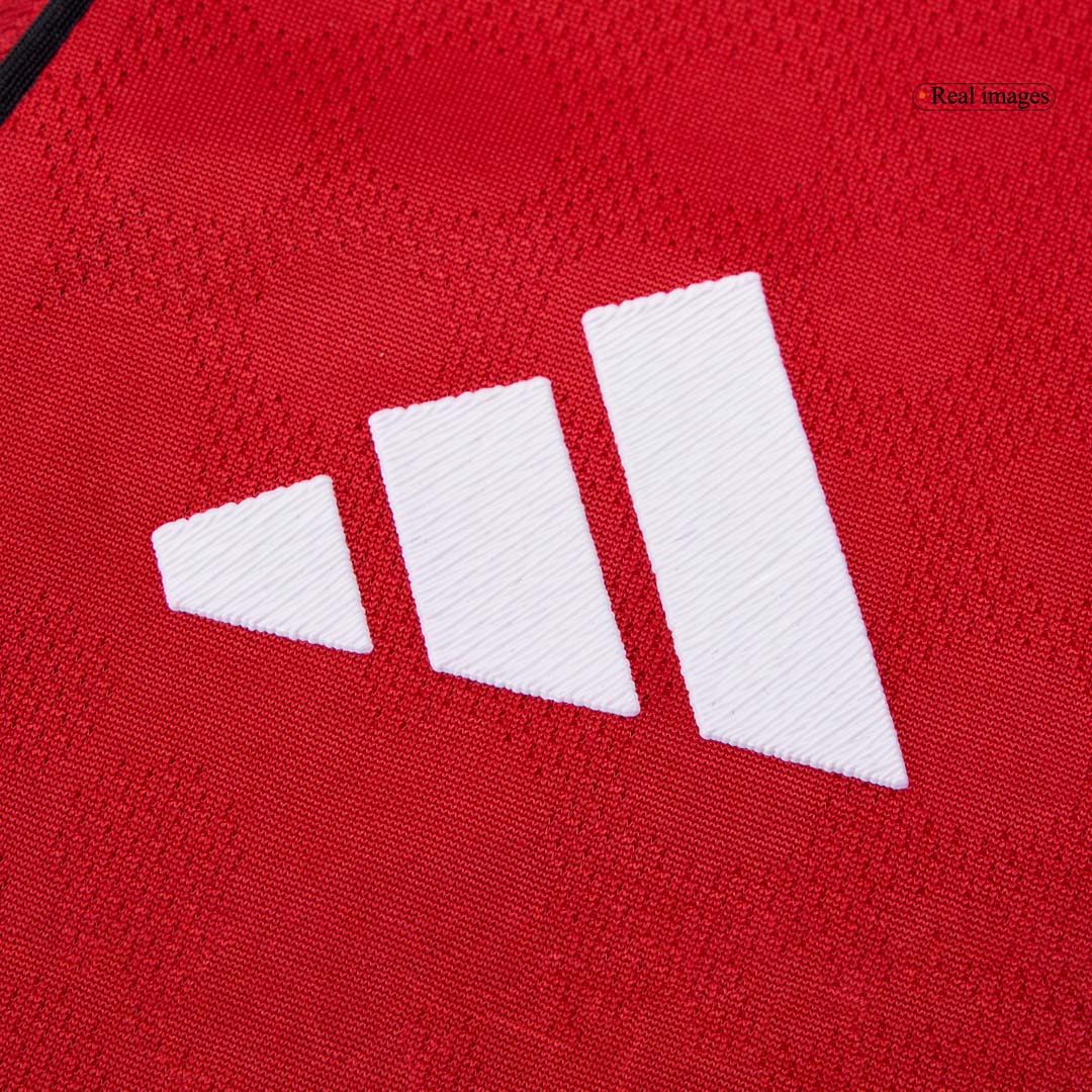B.FERNANDES #8 Manchester United Mens Home Soccer Jersey 2025/26 Red - Player Version