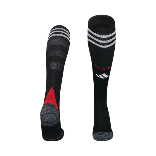 Manchester United Kids Home Soccer Socks 2025/26 Black [PREMIUM]