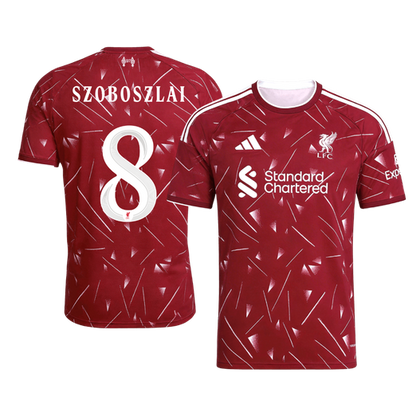 Liverpool Home Soccer Jersey 2026/27 – SZOBOSZLAI #8 – UCL