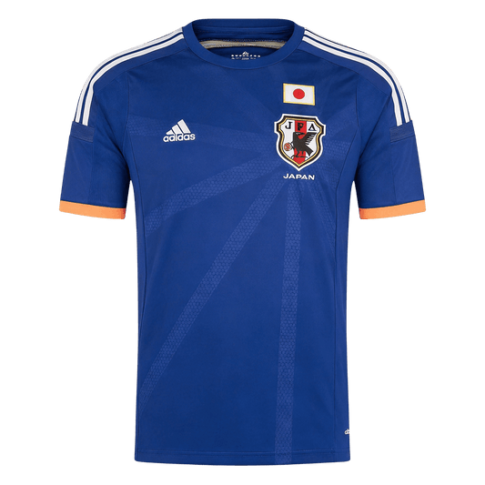 Retro Japan Mens Home Soccer Jersey World Cup 2014 Blue