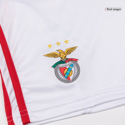 Benfica Kids Third Away Soccer Kit 2025/26 White