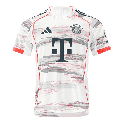 UPAMECANO #2 Bayern Munich Mens Away Soccer Jersey 2025/26 White - Player Version