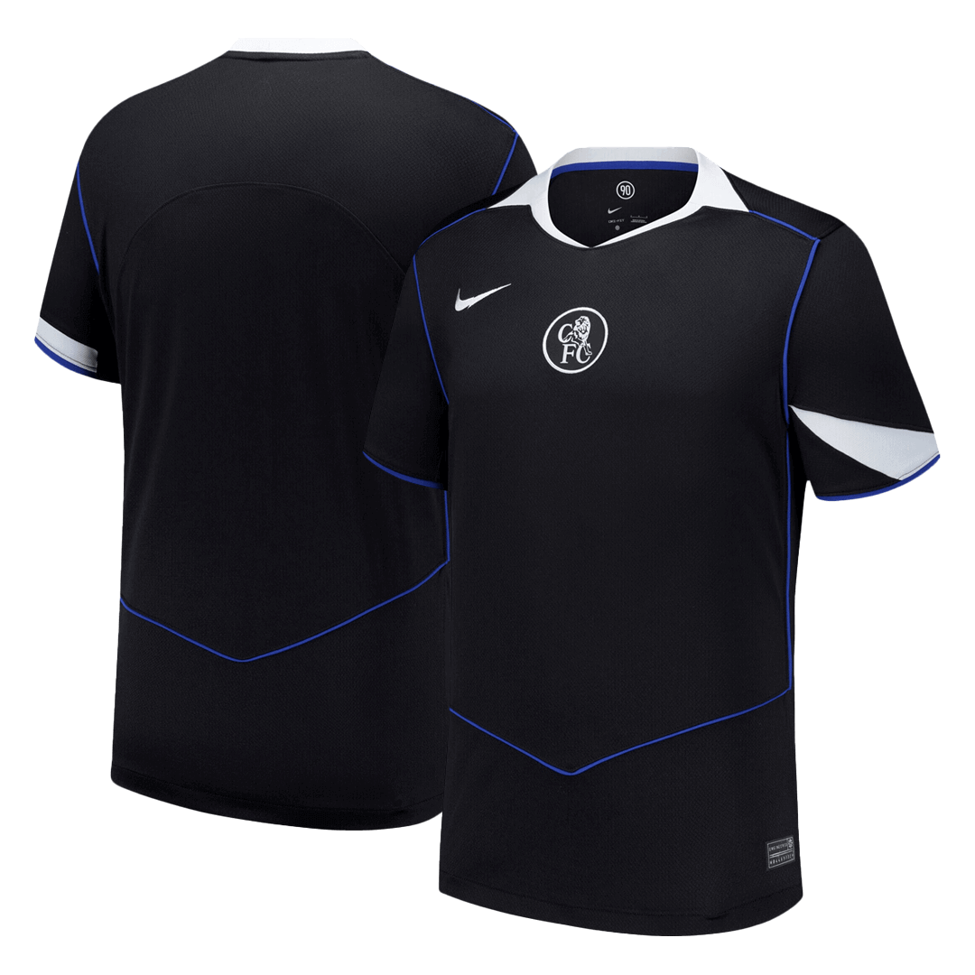Chelsea Mens Third Away Soccer Full Set 2025/26 Black