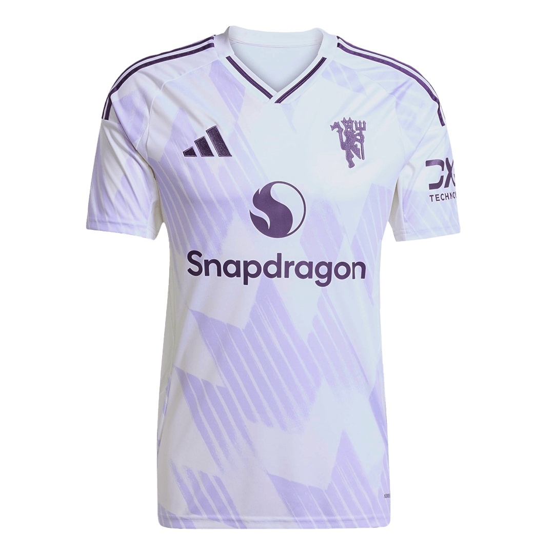 MOUNT #7 Manchester United Mens Away Soccer Jersey 2025/26 White
