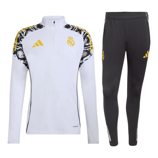Real Madrid Kids Training Tracksuit Kit 2025/26 White