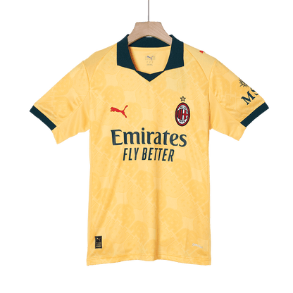AC Milan Mens Third Away Soccer Jersey 2025/26 Yellow