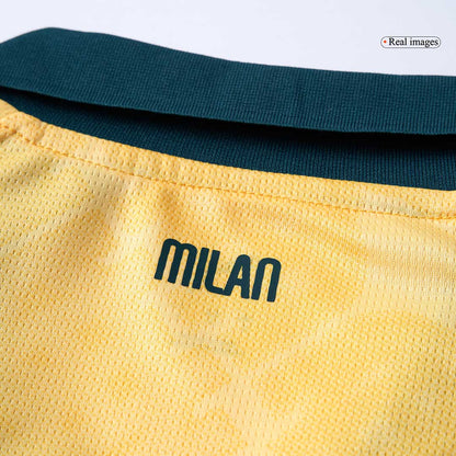 AC Milan Mens Third Away Soccer Jersey 2025/26 Yellow