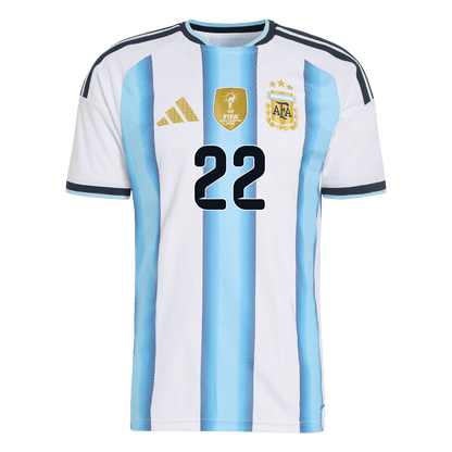 L. MARTINEZ #22 Argentina Mens Home Soccer Jersey World Cup 2026 Blue&White - Player Version