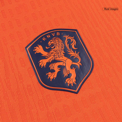 VIRGIL #4 Netherlands Mens Home Soccer Jersey World Cup 2026 Orange - Player Version