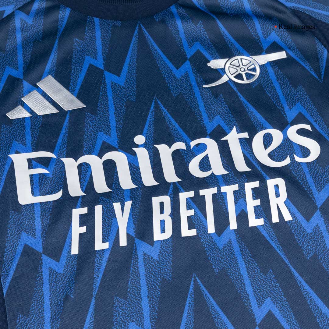 RICE #41 Arsenal Mens Away Soccer Jersey 2025/26 Blue - Player Version